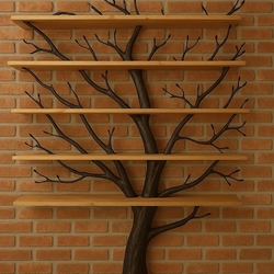 Knihovníčka Strom - ručne vykované umelecké dielo Knihovníčka Strom - ručne vykované umelecké dielo